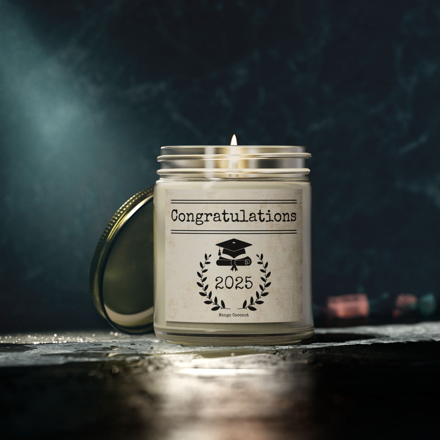 2025 Graduation Candle Mango Coconut 9oz