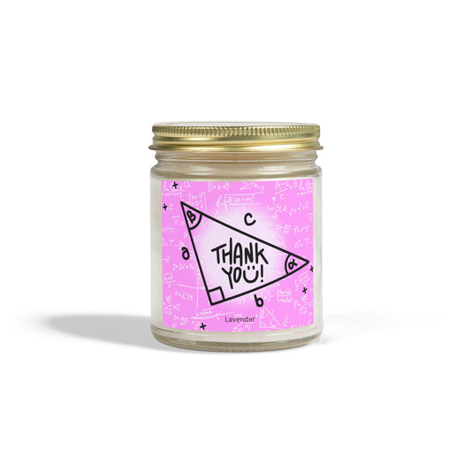 Thank You Math Teacher Candle, Lavender, 9oz