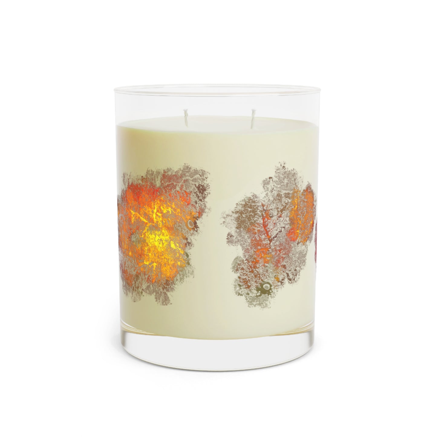 Orange Geode Inspired Candle, White Tea & Fig, 11oz