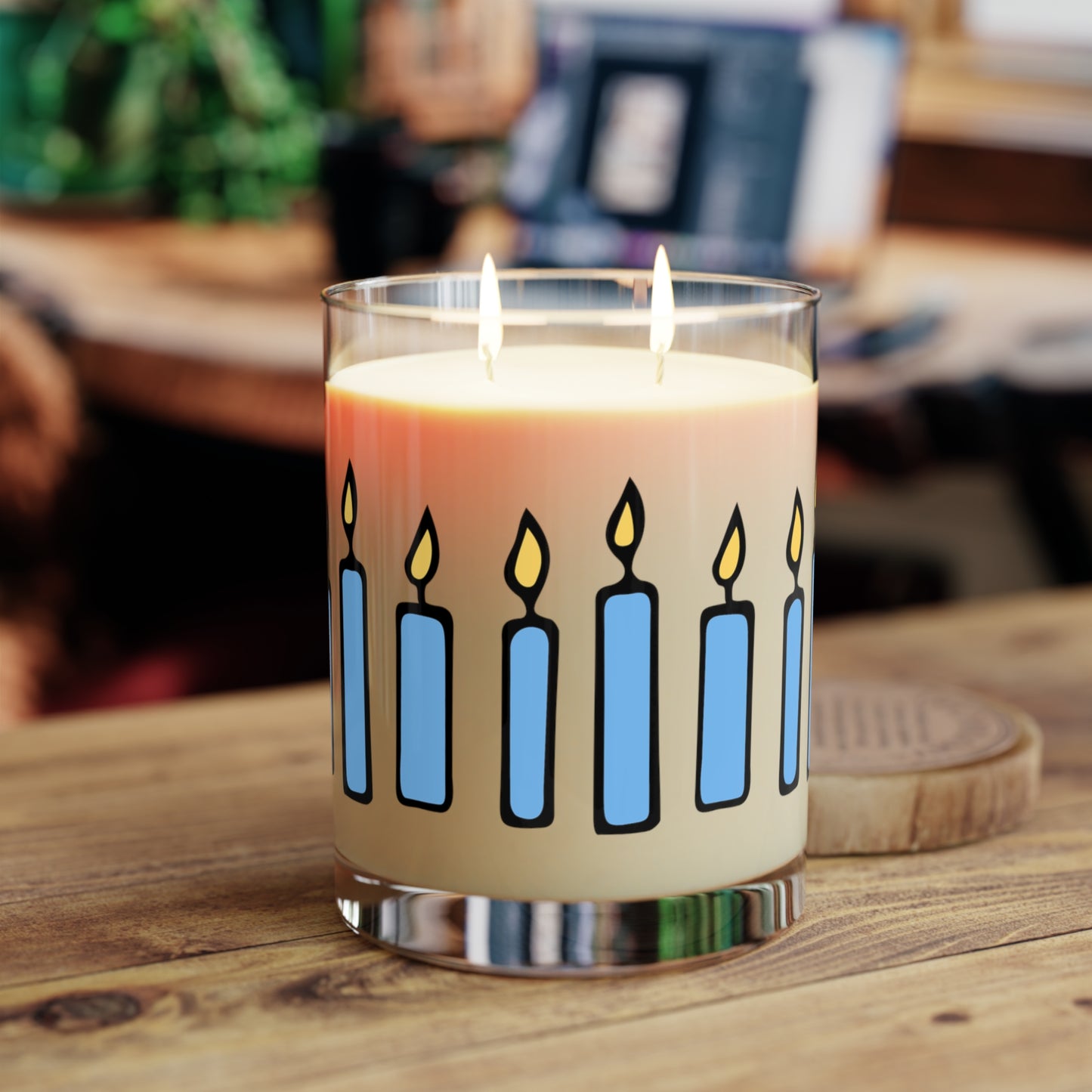 Blue Whimsical Candle, 11oz