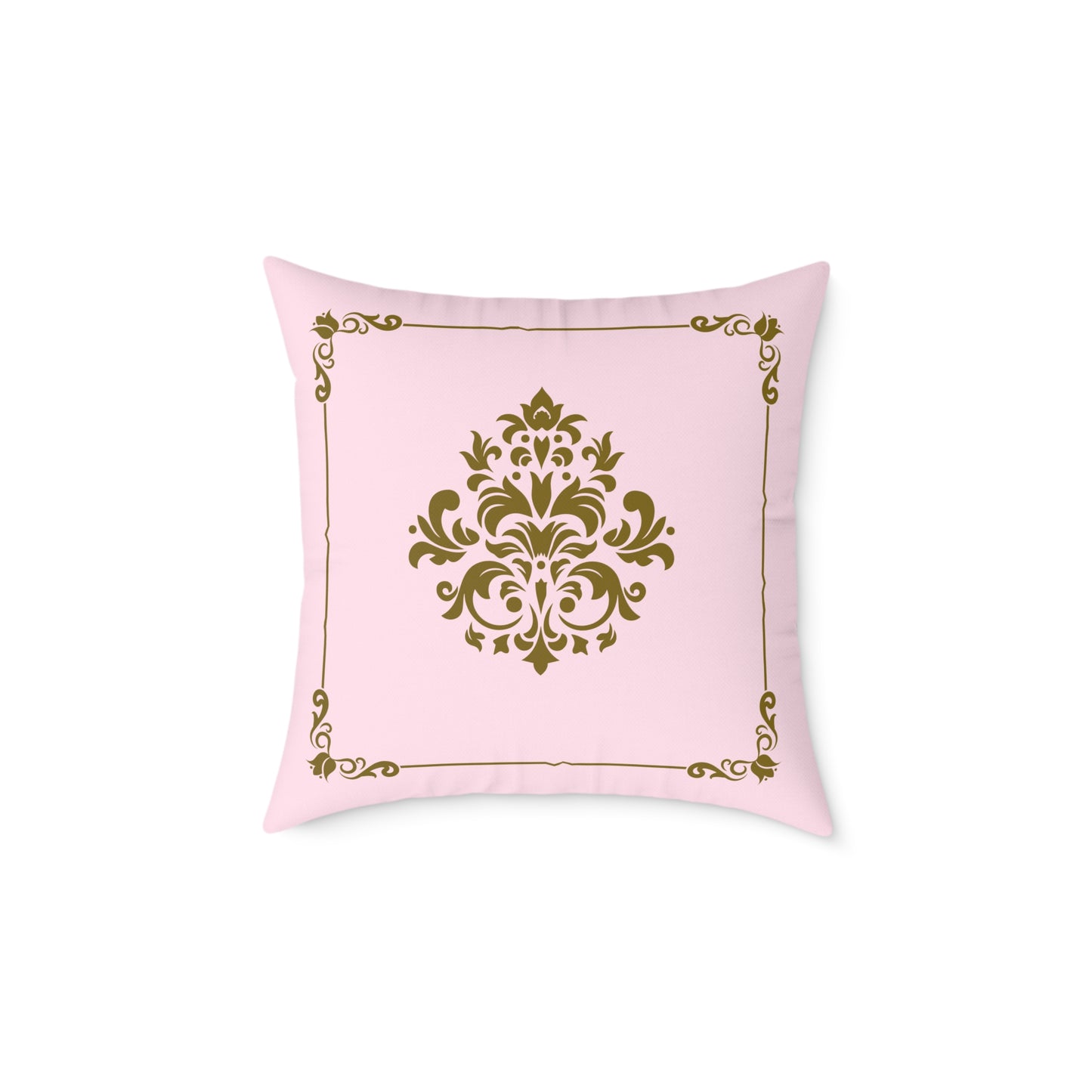 Gilded Pink Reversible Decorative Pillow
