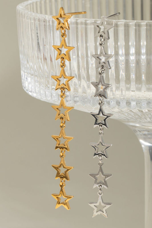 Cutout Star Earrings