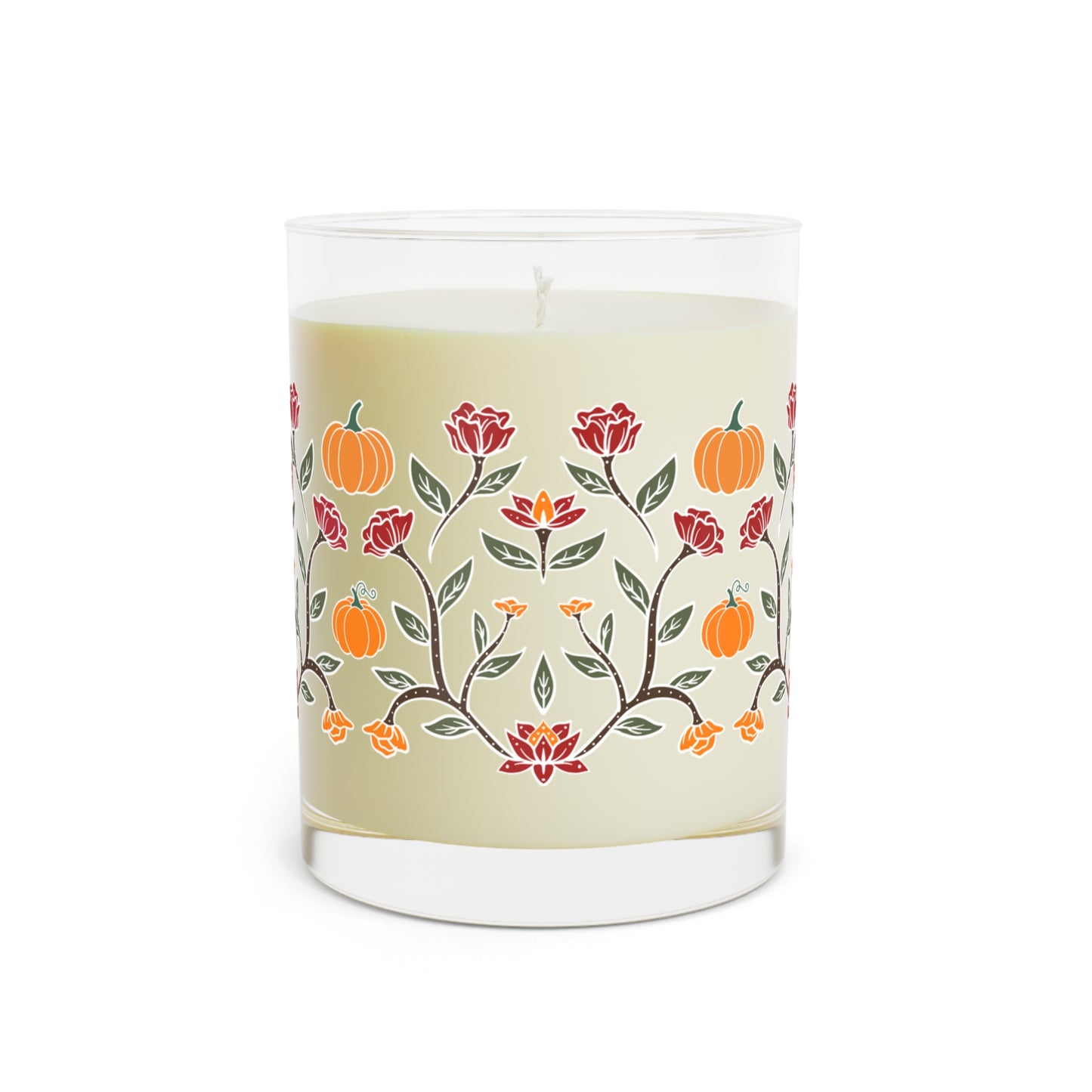 Pumpkin Floral Candle, 11oz