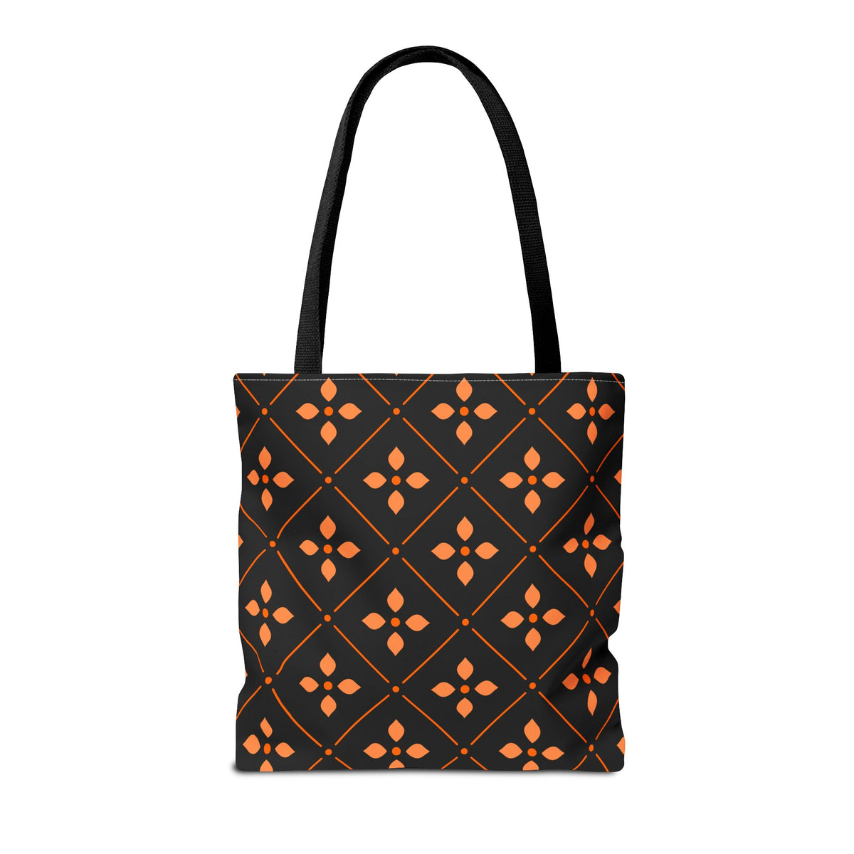 Monogram Halloween Motif Tote Bag 16x16