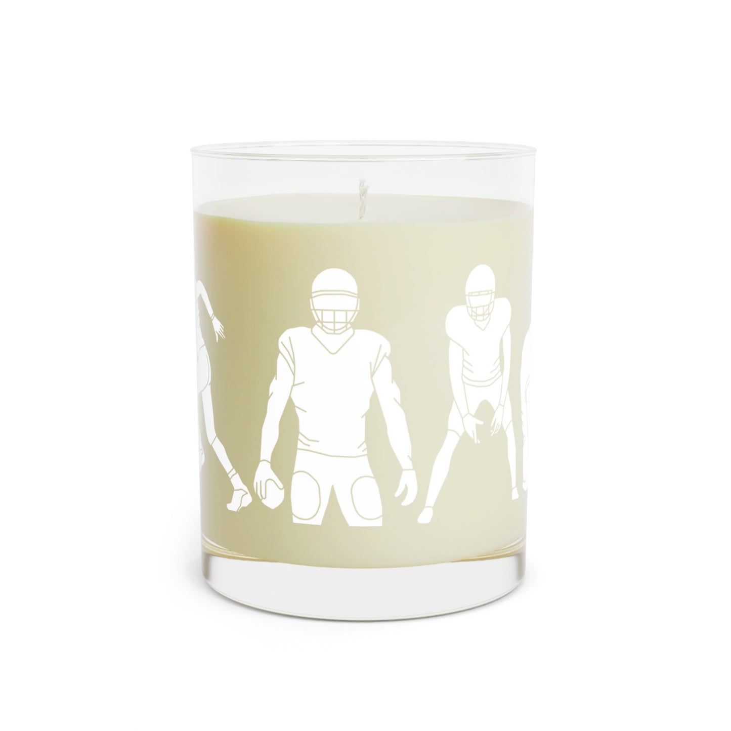 Football Silhouette Candle, Minted Lavender & Sage, 11oz