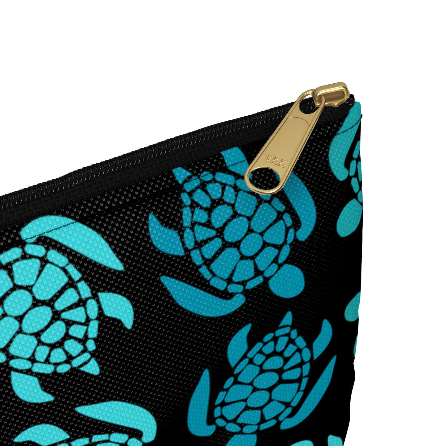 Teal Turtle Time Accessory Pouch