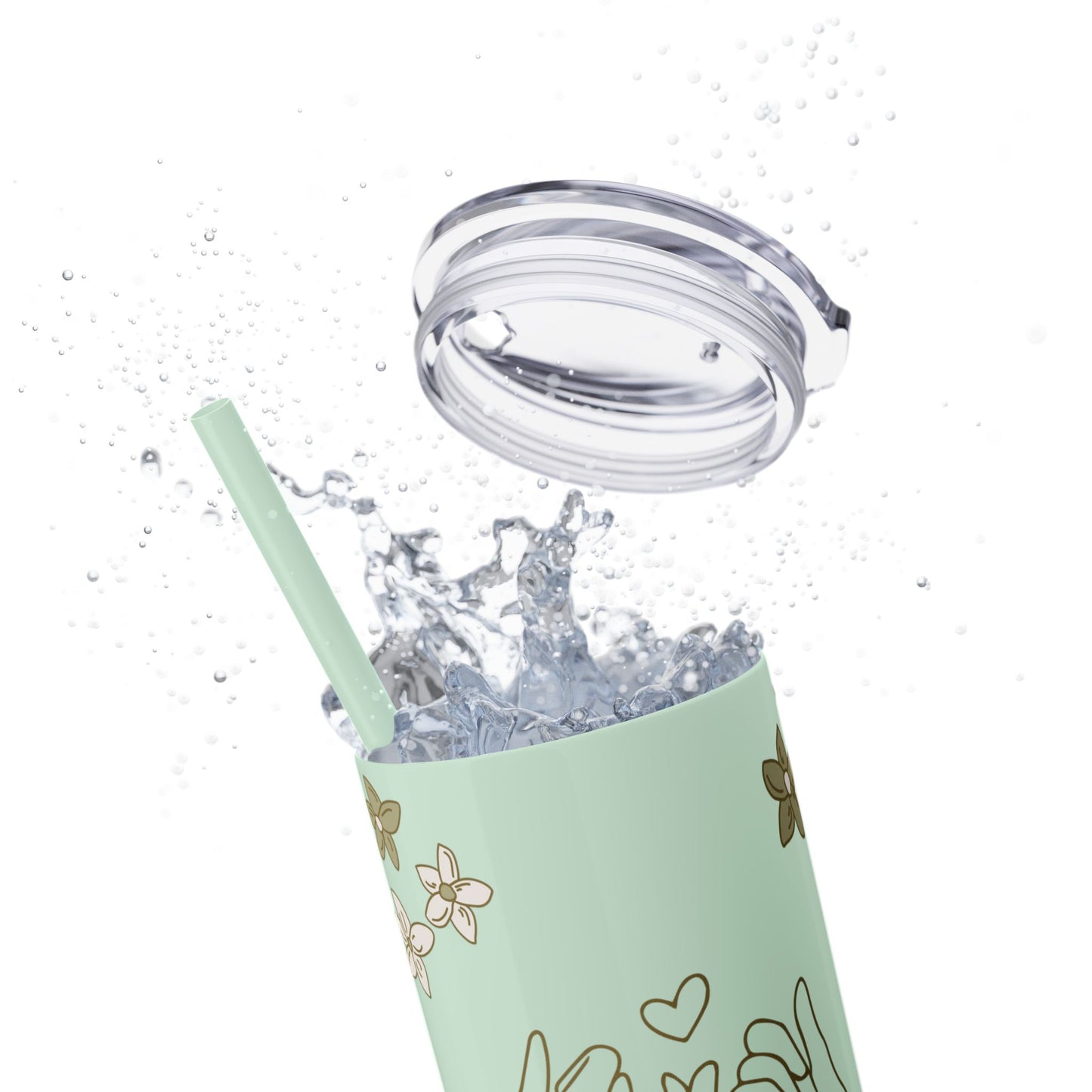 Pinky Promise Skinny Tumbler with Straw 20oz