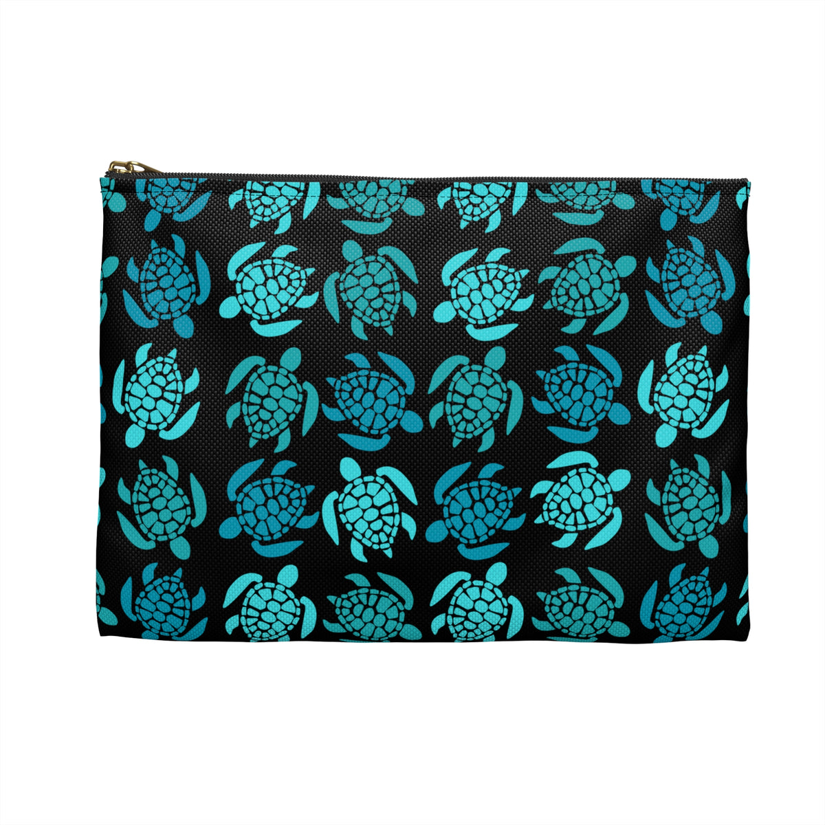 Teal Turtle Time Accessory Pouch
