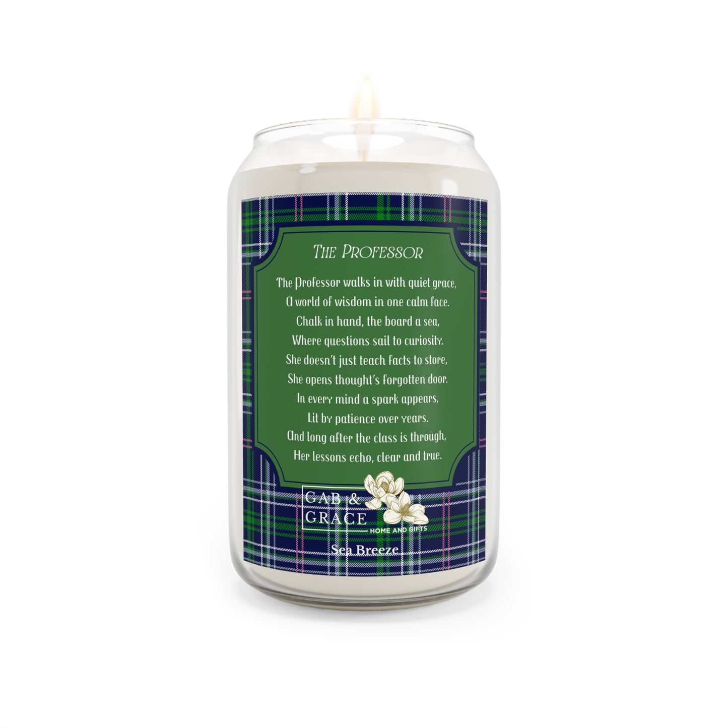 The Professor Candle (Female), Sea Breeze, 13.75oz