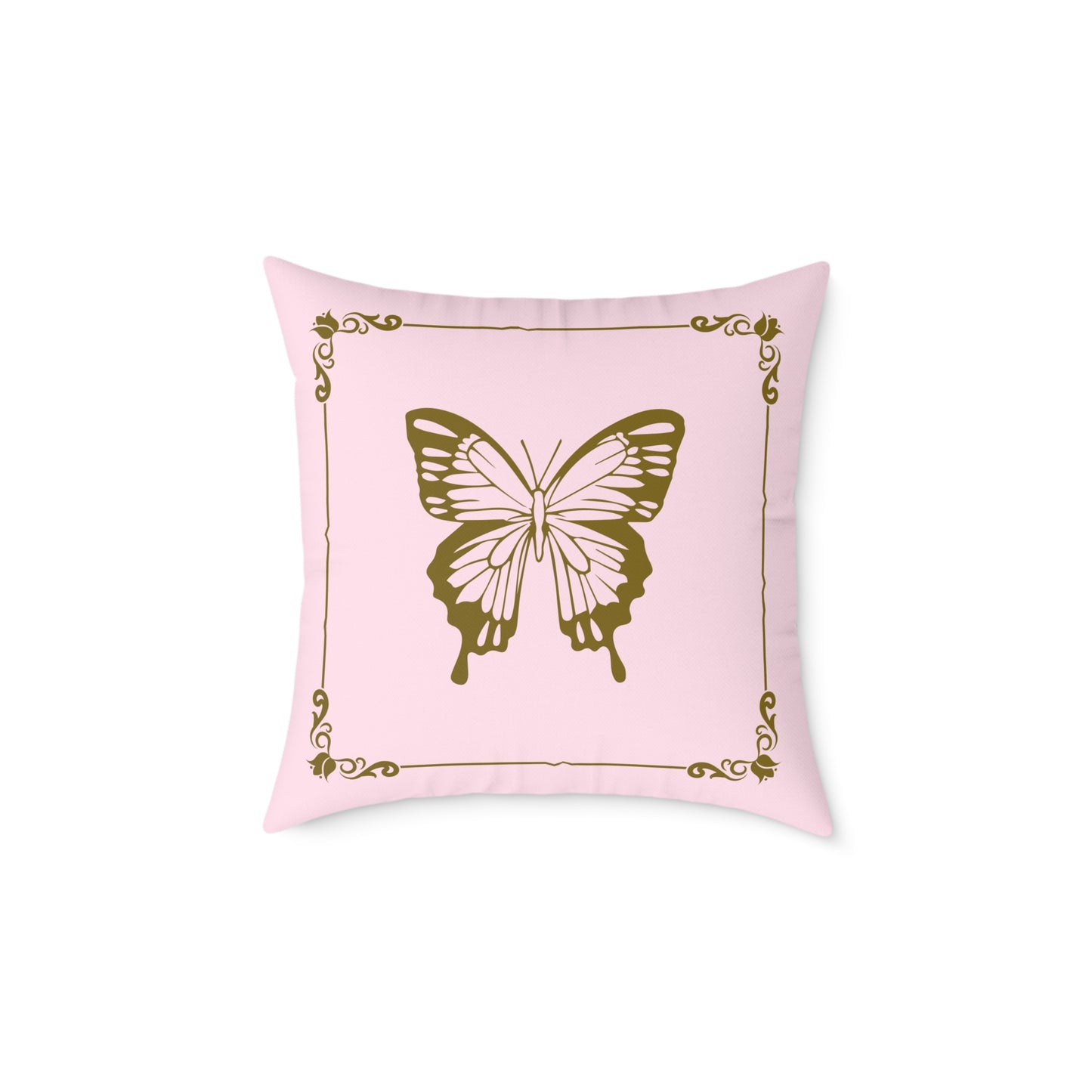 Gilded Pink Reversible Decorative Pillow
