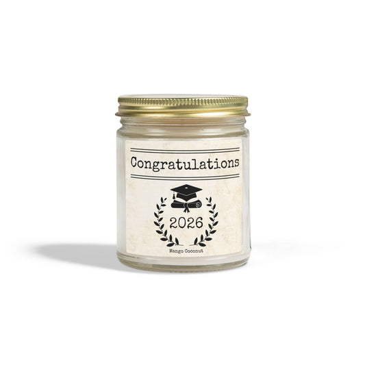 2026 Graduation Candle Mango Coconut 9oz