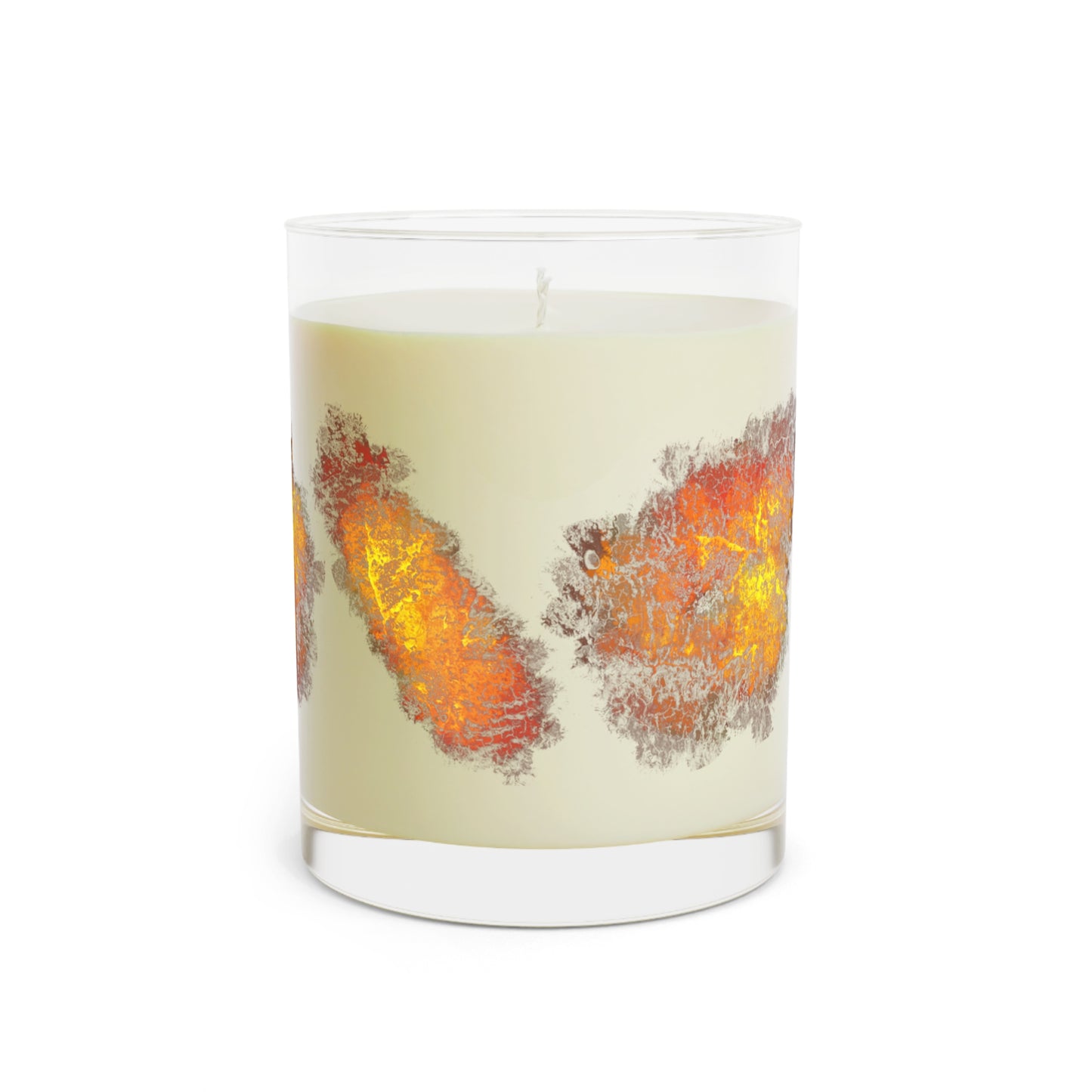 Orange Geode Inspired Candle, White Tea & Fig, 11oz
