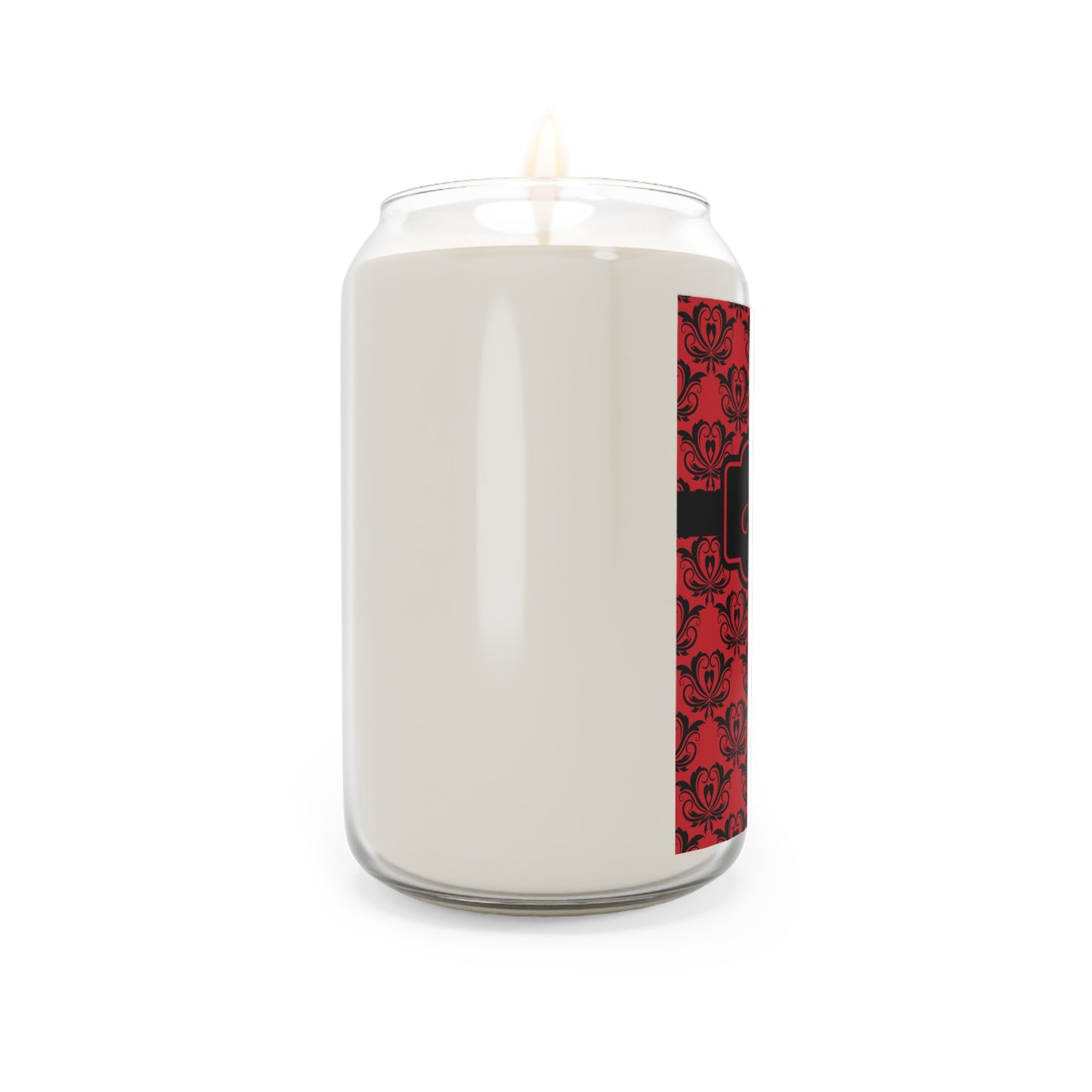 Happy Valentine's Day Red & Black Candle in Sea Breeze