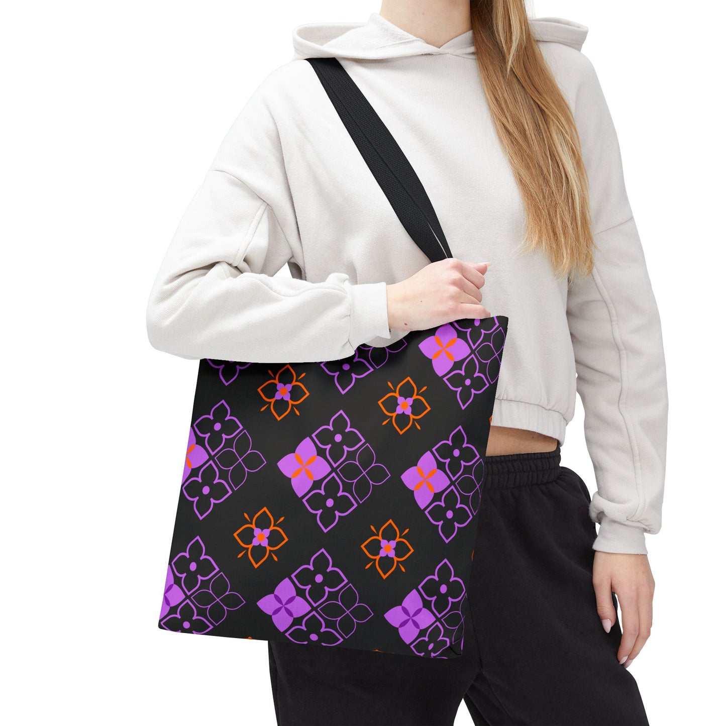 Halloween Motif Tote Bag 16x16