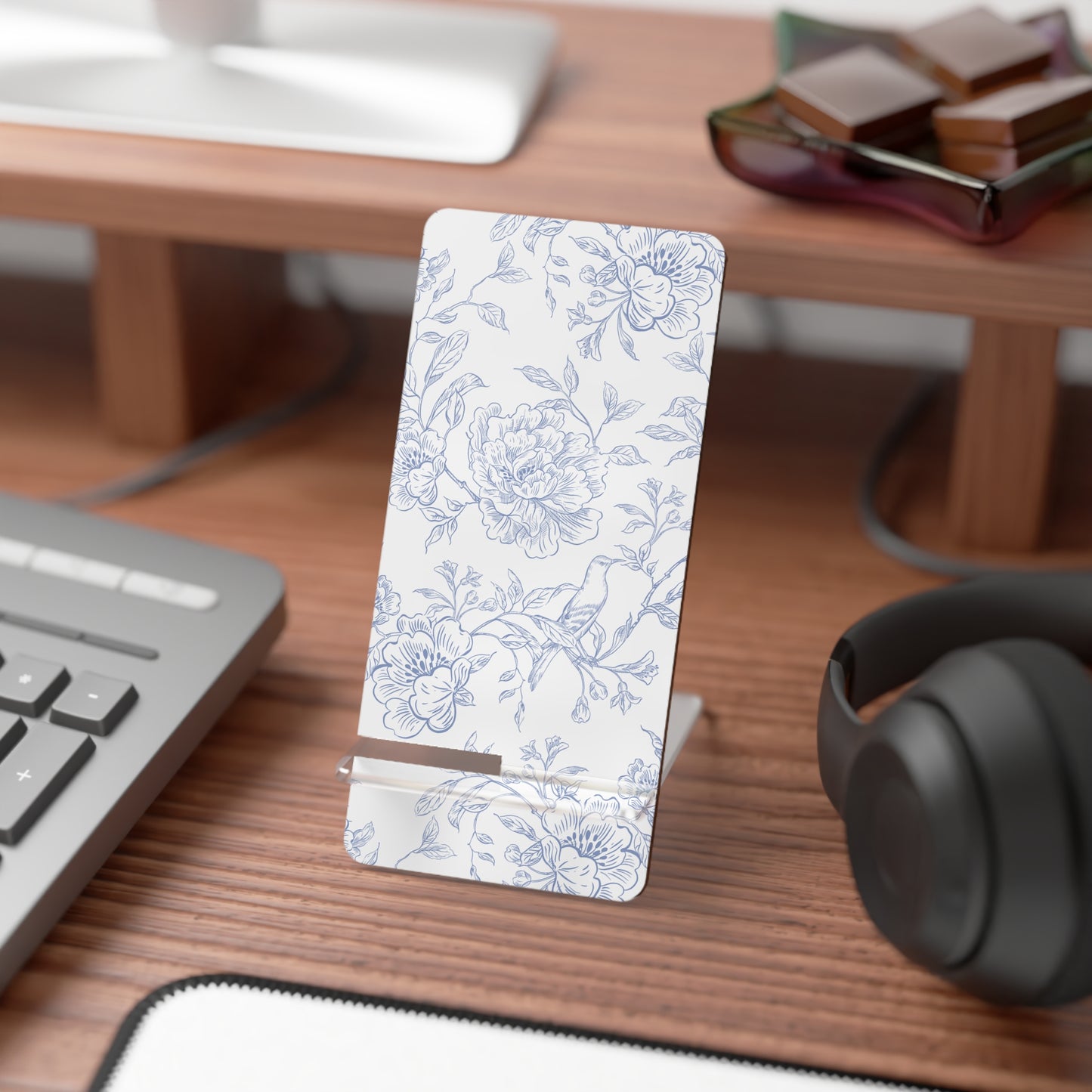 English Floral Smartphone Stand