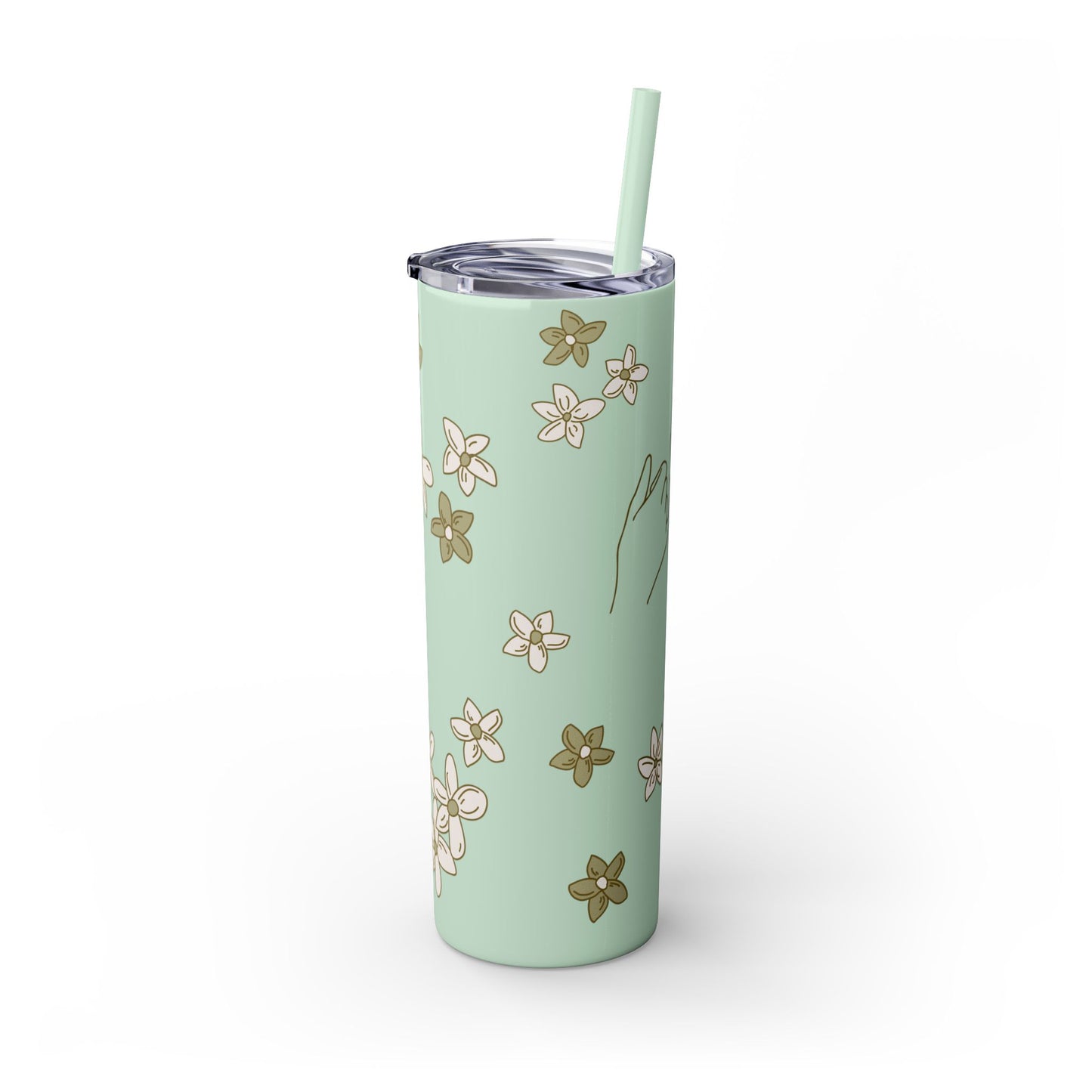 Pinky Promise Skinny Tumbler with Straw 20oz