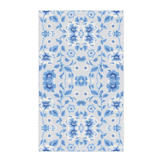 Blue Floral Tea Towel