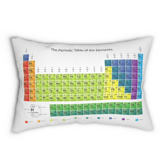 Periodic Table Lumbar Pillow
