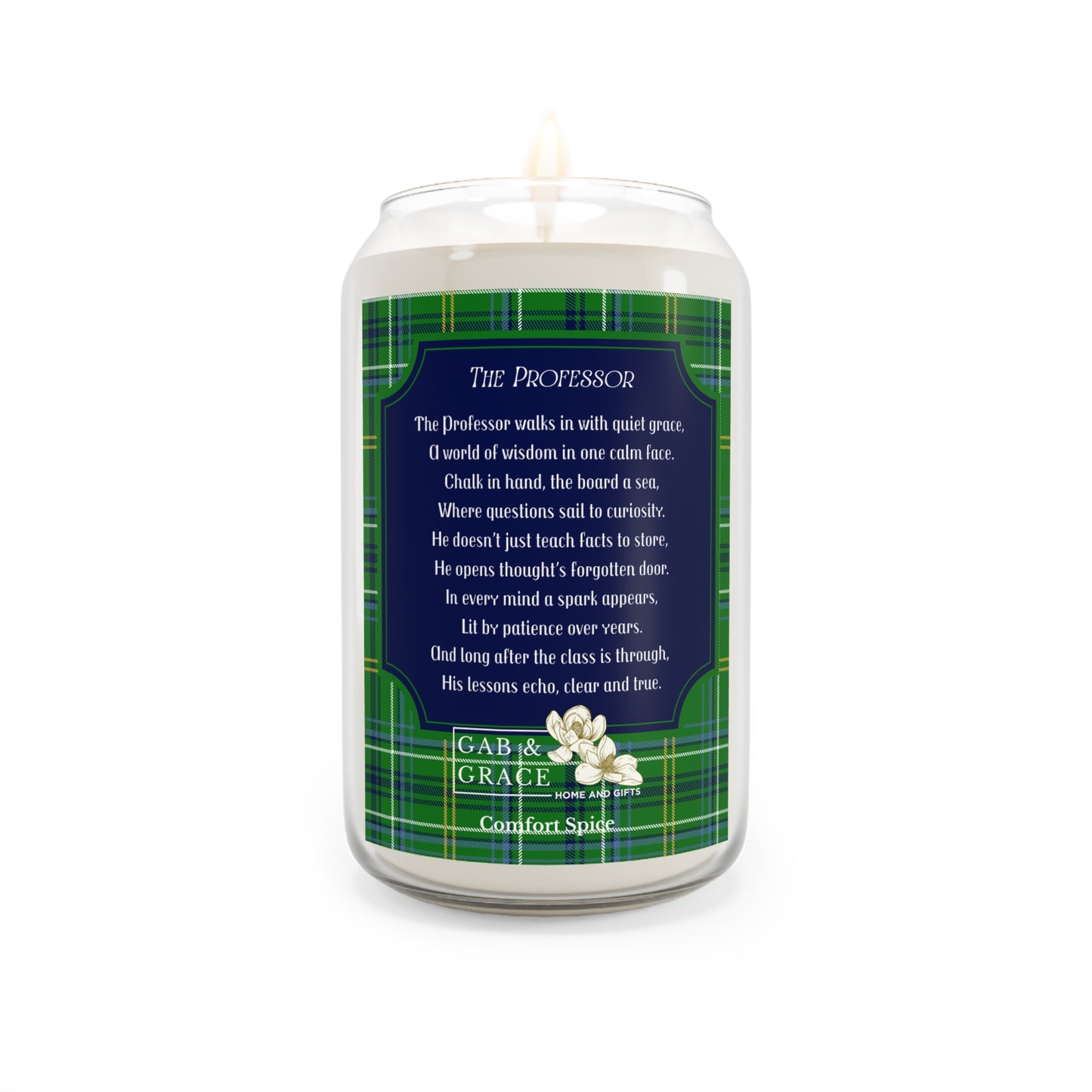 The Professor Candle (Male), Comfort Spice, 13.75oz