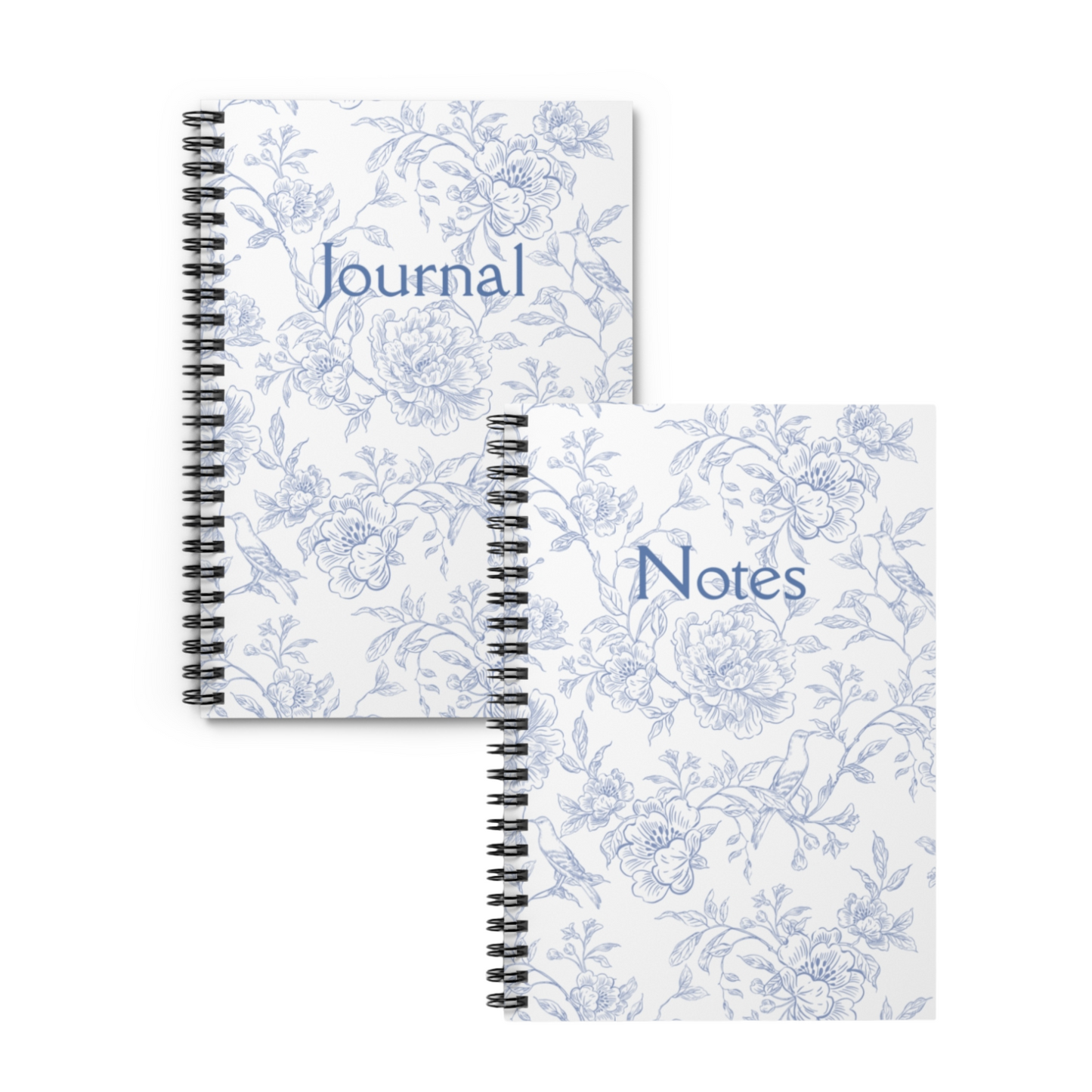 English Floral Spiral Notebooks