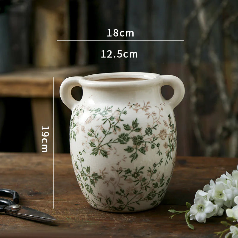 Pastoral Ceramic Vases