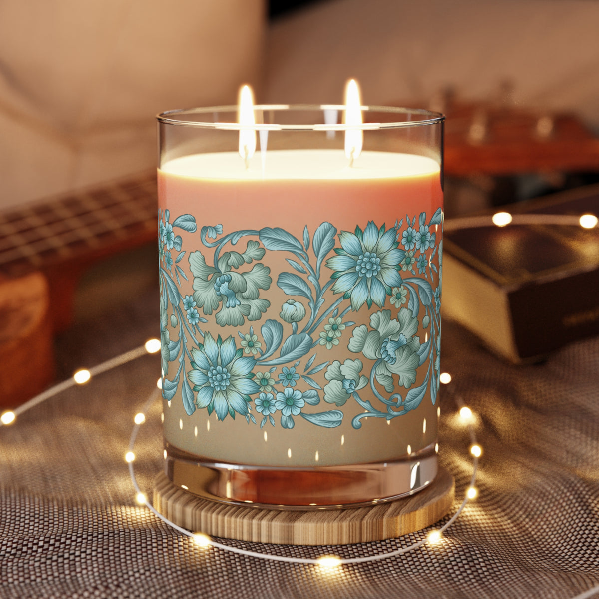 Victorian Floral Candle, 11oz