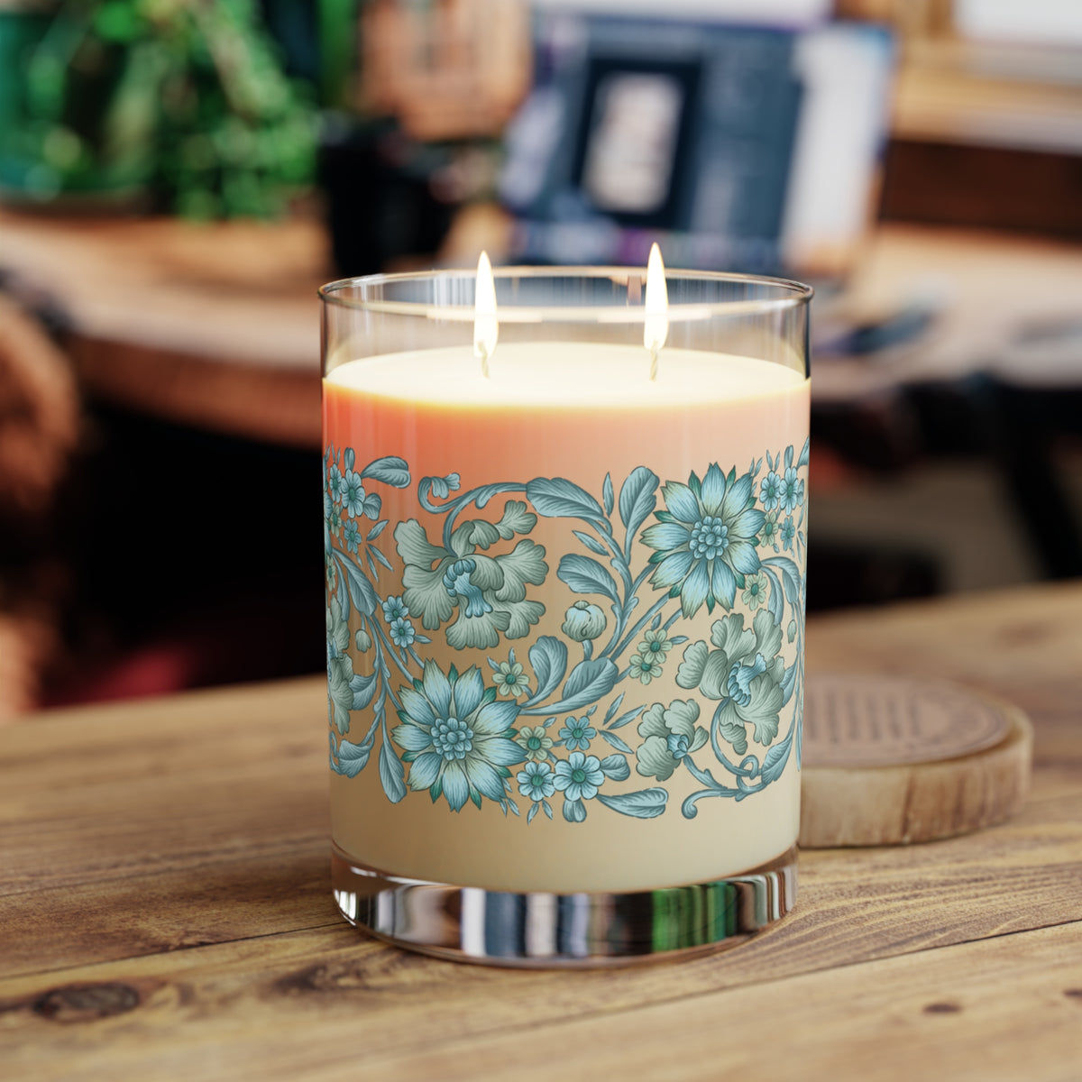 Victorian Floral Candle, 11oz