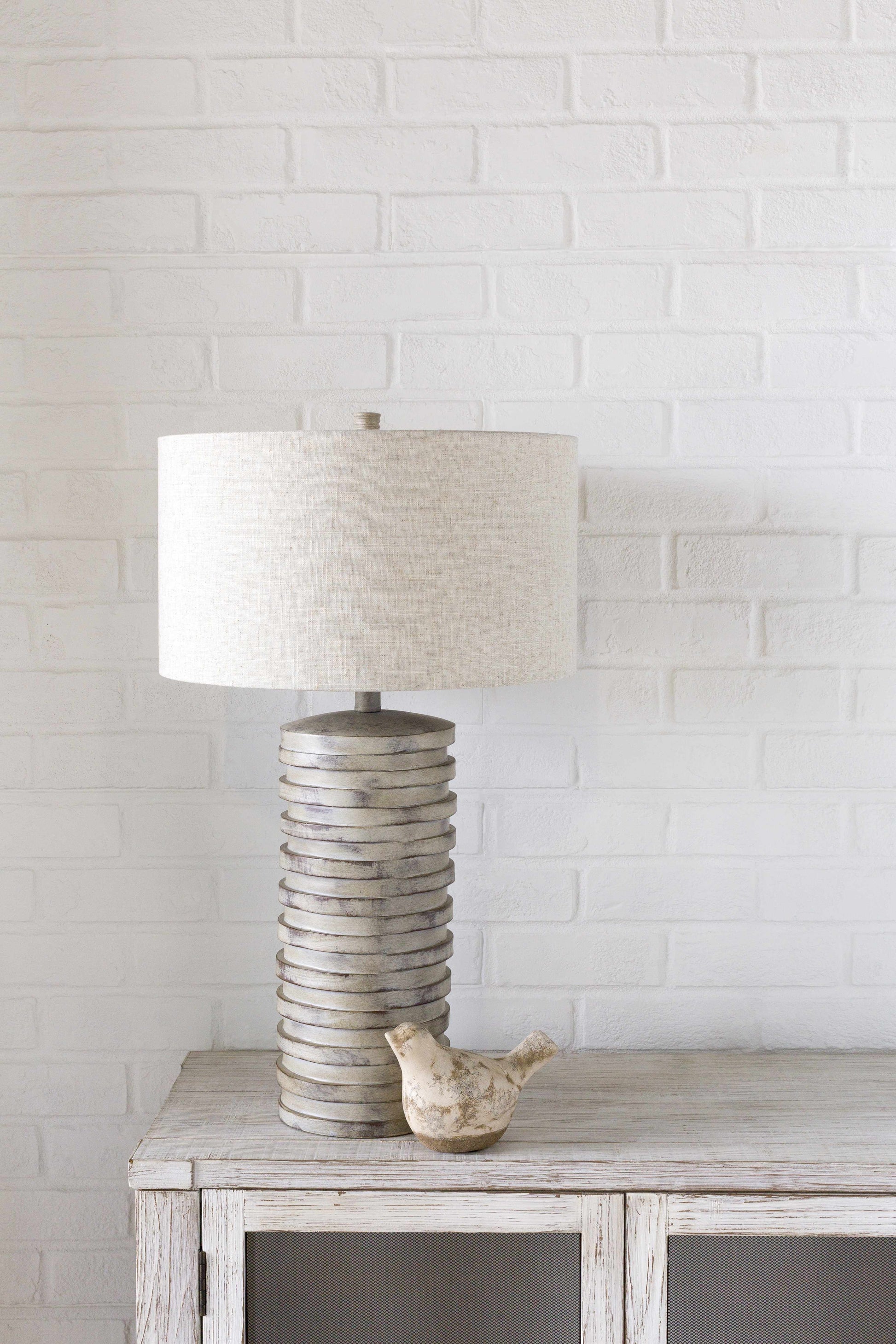 Albuccione Beige Rustic Bird Figurine Decor-2