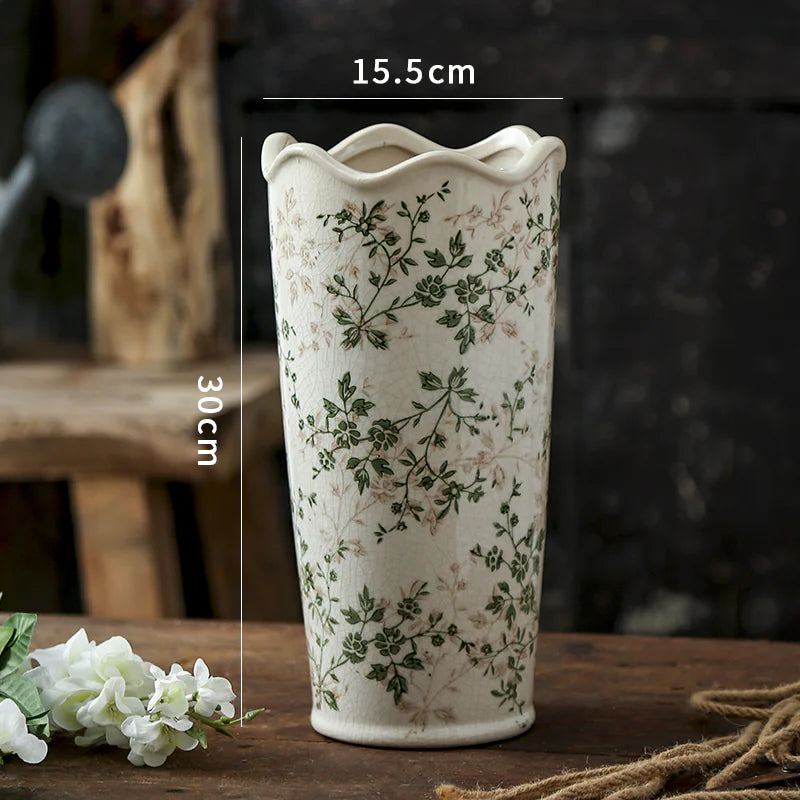 Pastoral Ceramic Vases