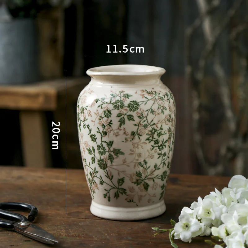 Pastoral Ceramic Vases