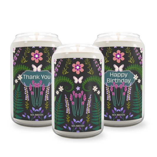 BotaniBloom Collection, Seabreeze Scent, 13.75oz, Various Messages