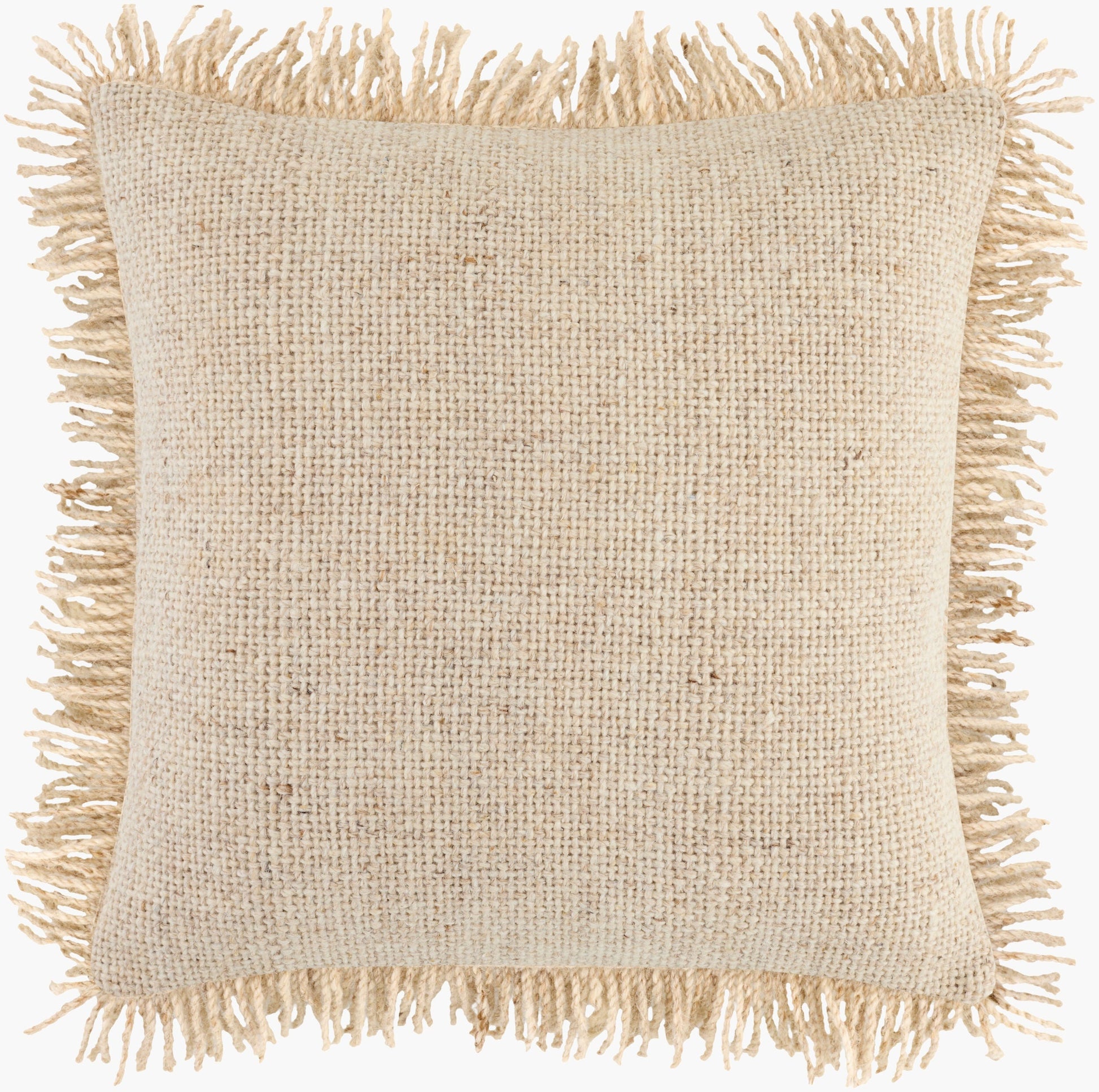 Soft Light Gray Modern Accent Pillow with cotton details for sofa bed or accent chair-0