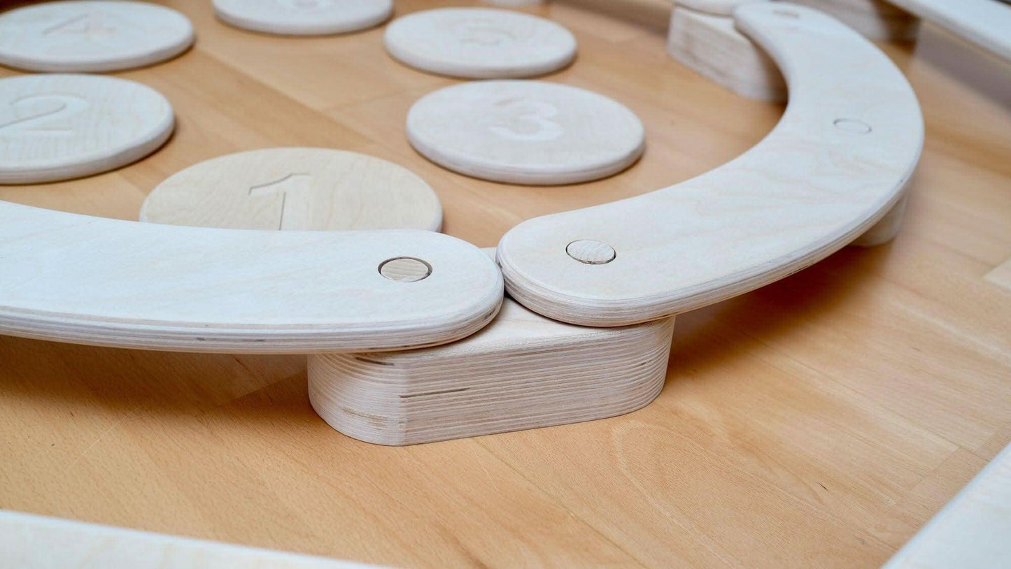 Circular Wooden Balance Beam Set-2