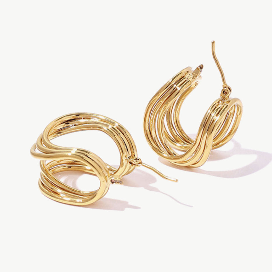 U-Shaped Hoop Earrings