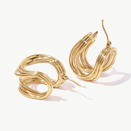 U-Shaped Hoop Earrings