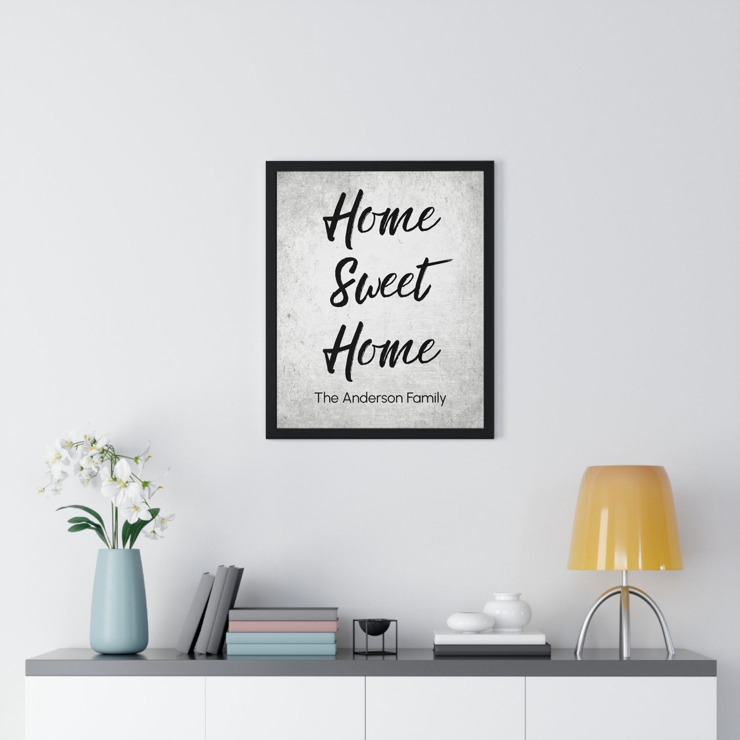 Home Sweet Home Vertical Framed Custom Poster