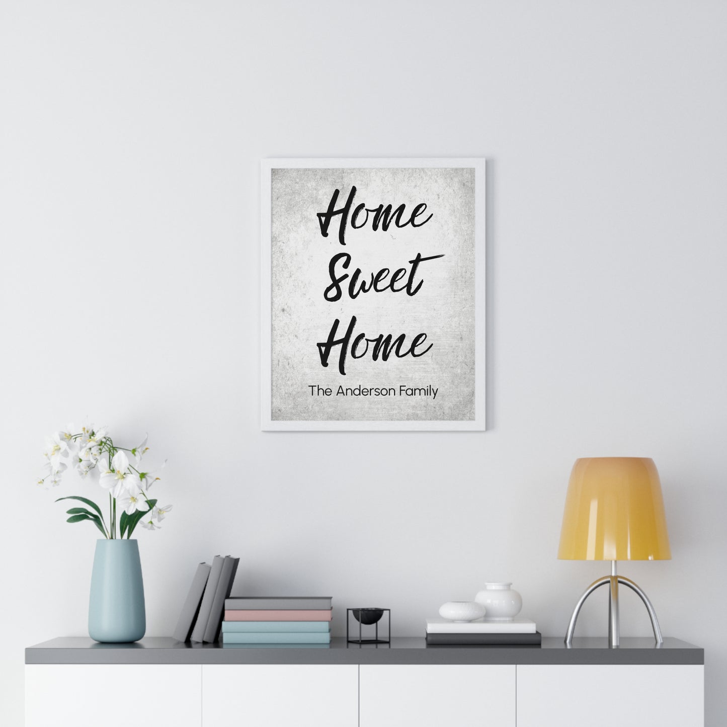 Home Sweet Home Vertical Framed Custom Poster