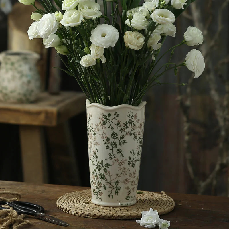 Pastoral Ceramic Vases