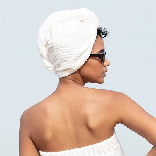 Cotton Hair Drying Towel Wrap-1