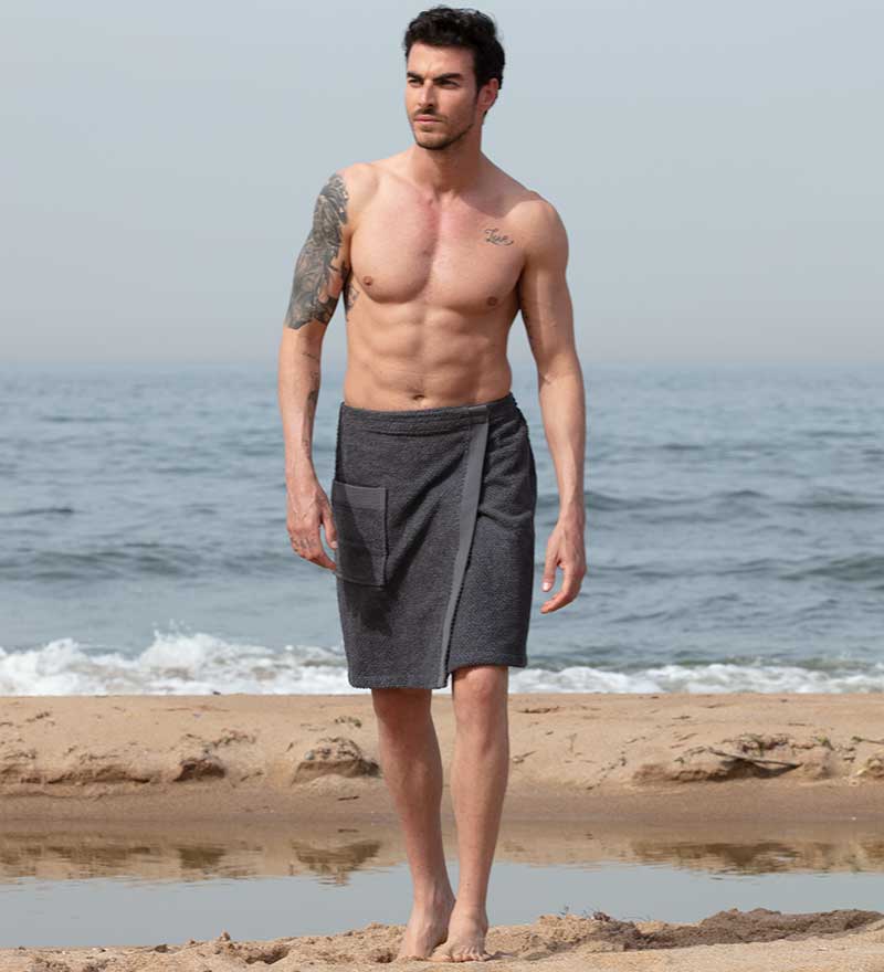 Men’s Turkish Cotton Towel Wrap-7