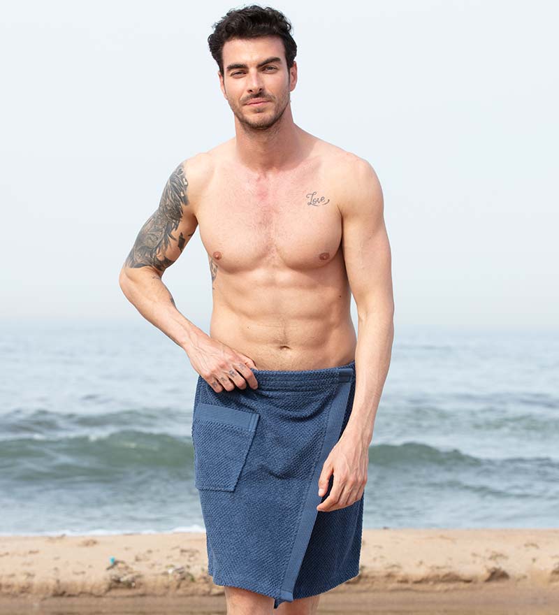 Men’s Turkish Cotton Towel Wrap-4