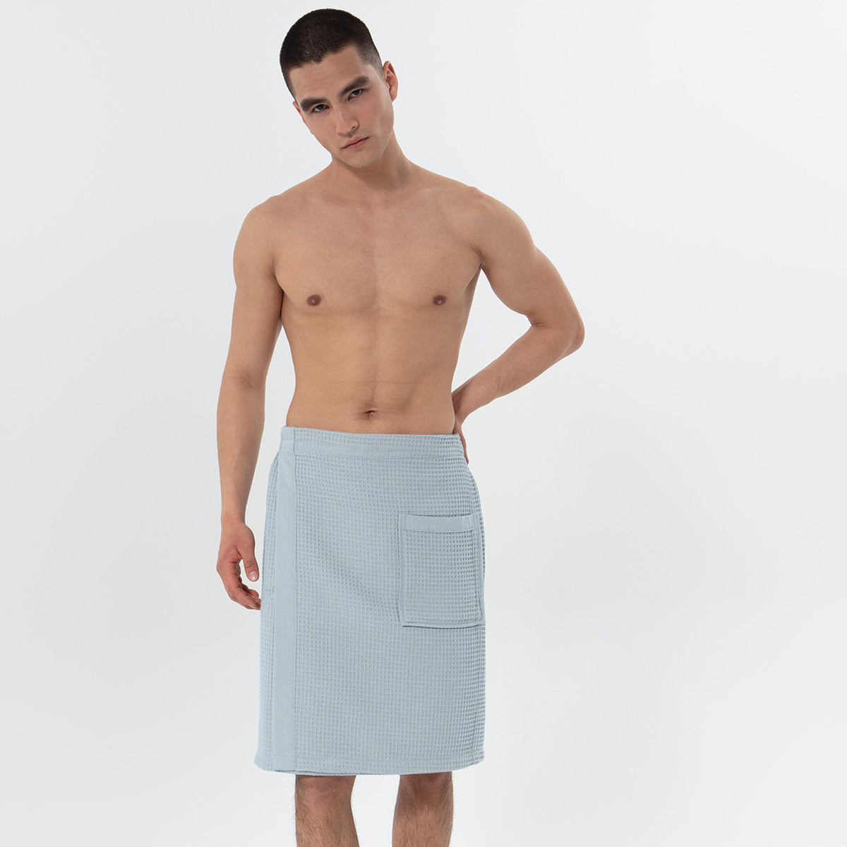 Men’s Organic Turkish Cotton Waffle Towel Wrap-0
