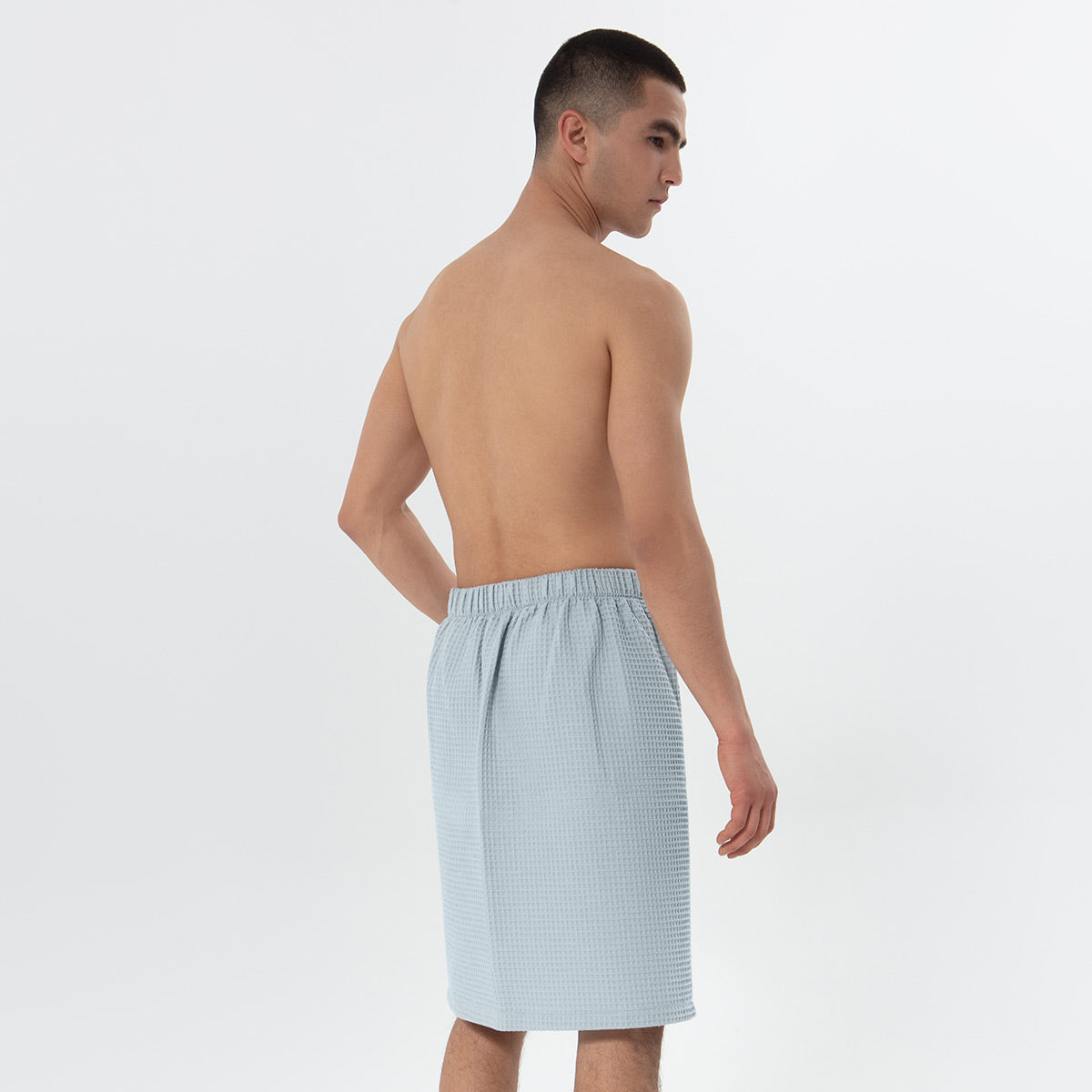 Men’s Organic Turkish Cotton Waffle Towel Wrap-1