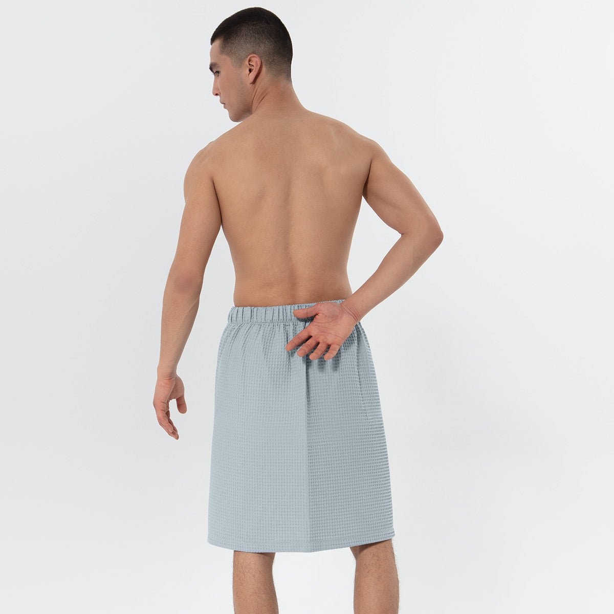 Men’s Organic Turkish Cotton Waffle Towel Wrap-2