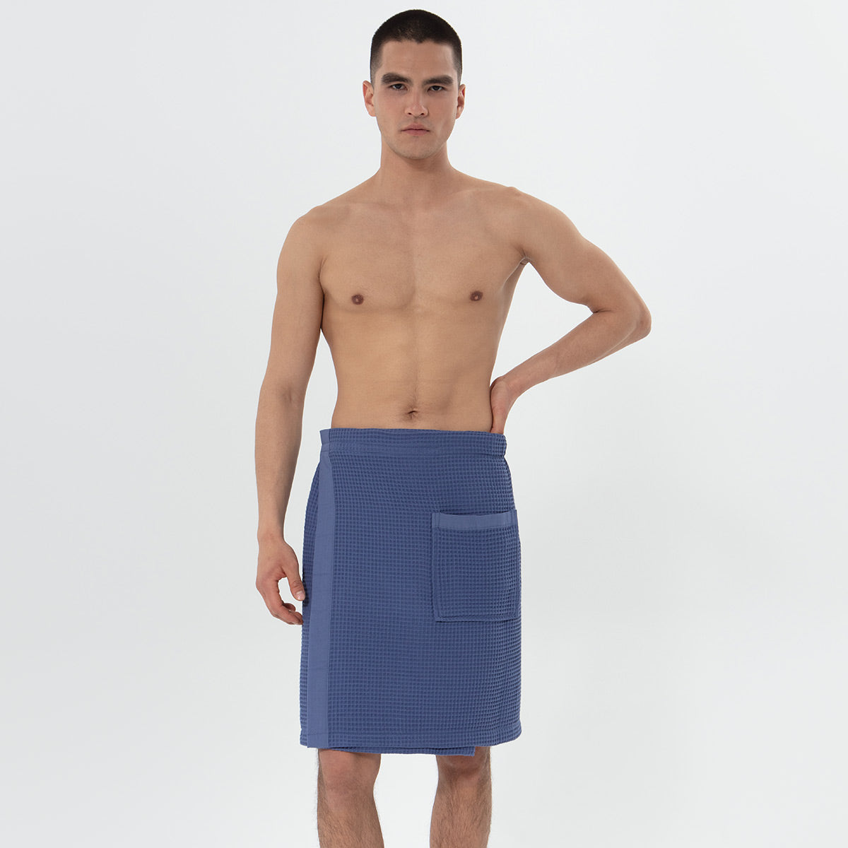 Men’s Organic Turkish Cotton Waffle Towel Wrap-10
