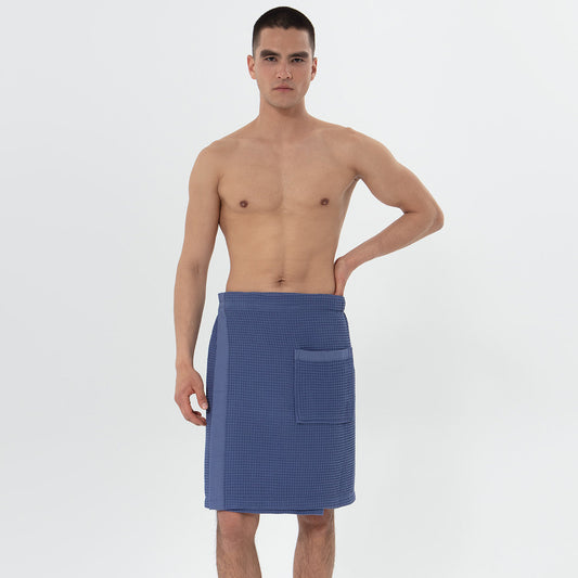 Men’s Organic Turkish Cotton Waffle Towel Wrap-10