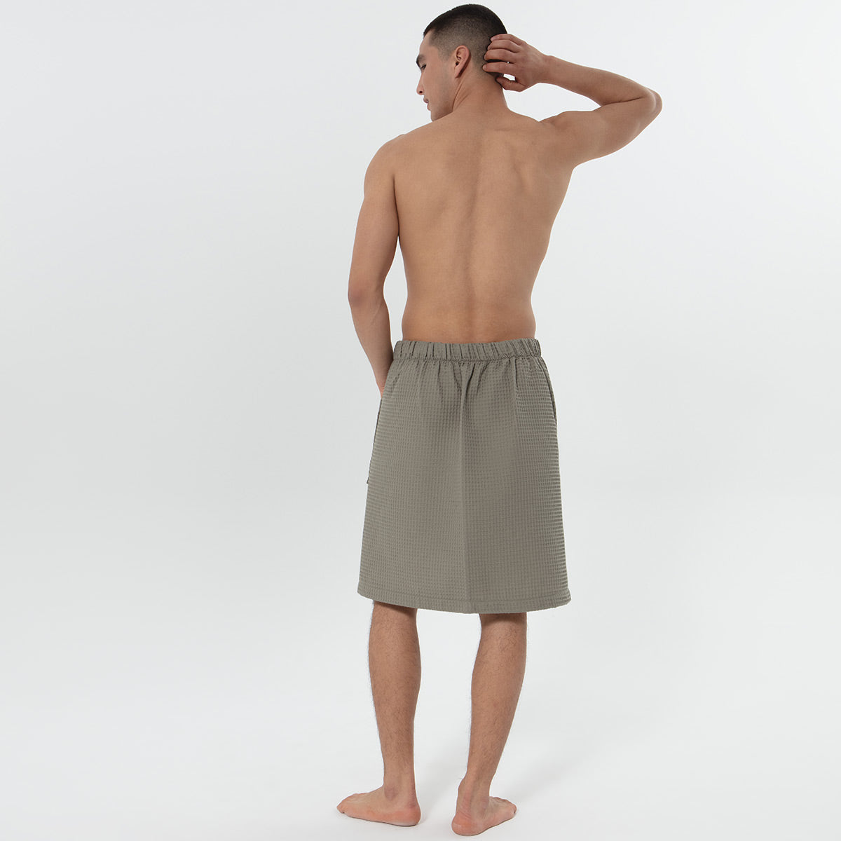 Men’s Organic Turkish Cotton Waffle Towel Wrap-7