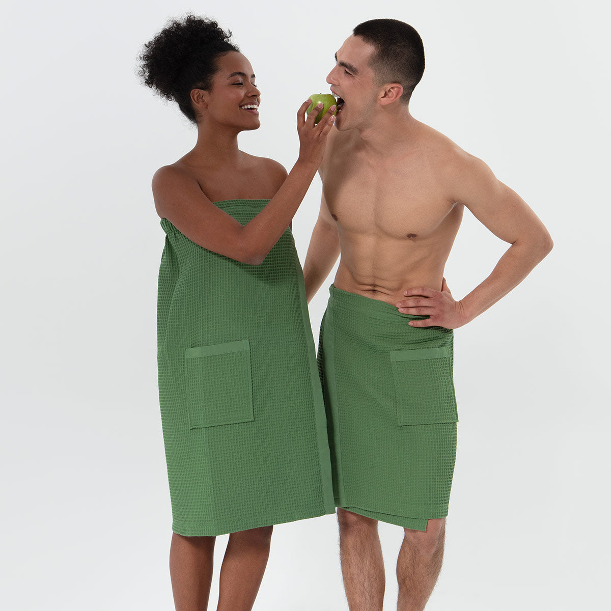 Men’s Organic Turkish Cotton Waffle Towel Wrap-8
