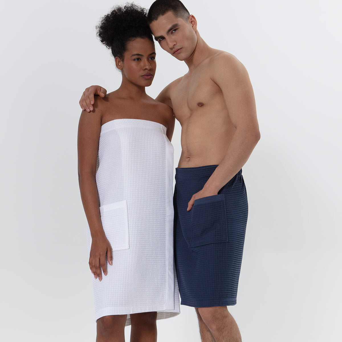 Men’s Organic Turkish Cotton Waffle Towel Wrap-11