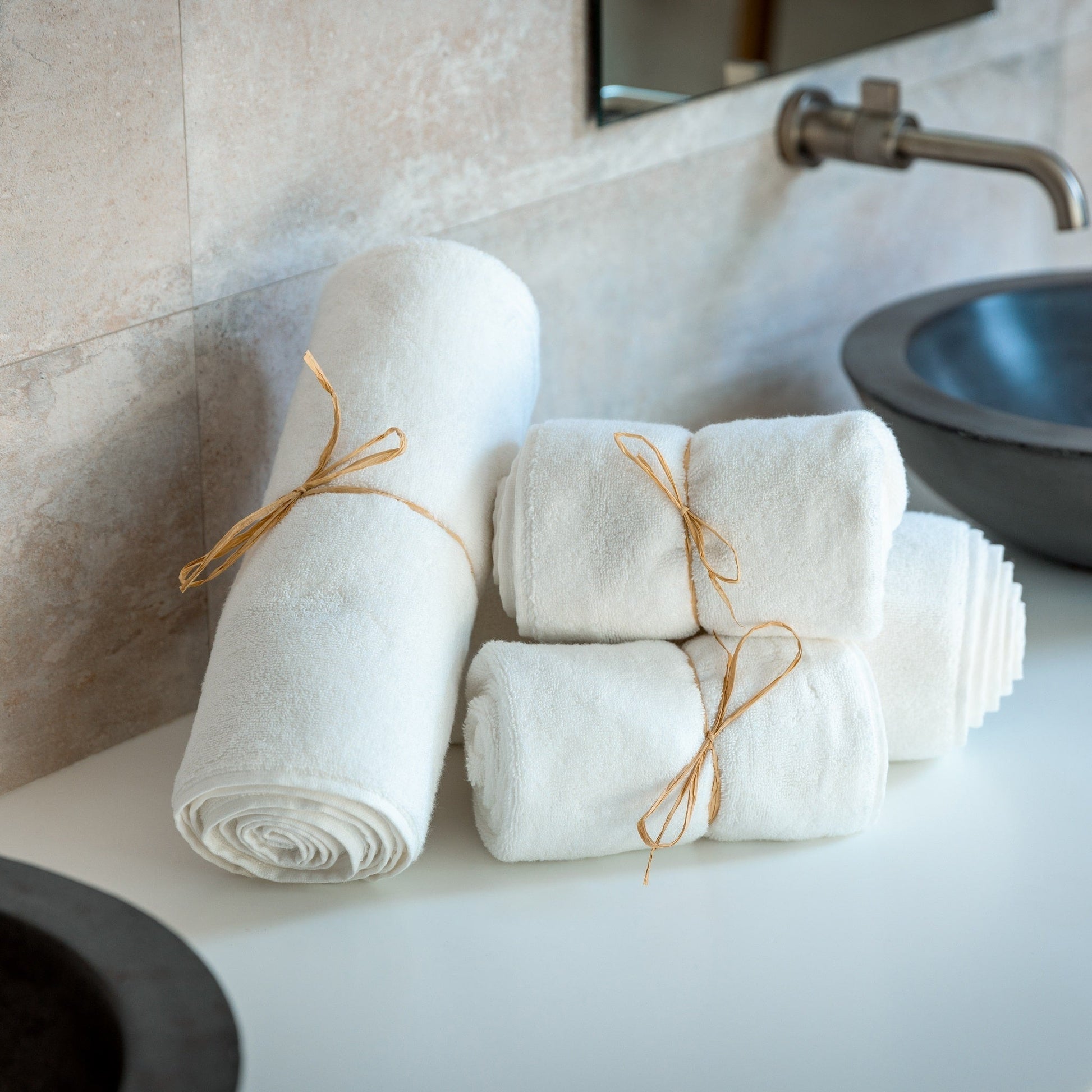 Luxury Organic Bath Six Piece Towel Set | Soft, Plush, Eco-Friendly Towels-2